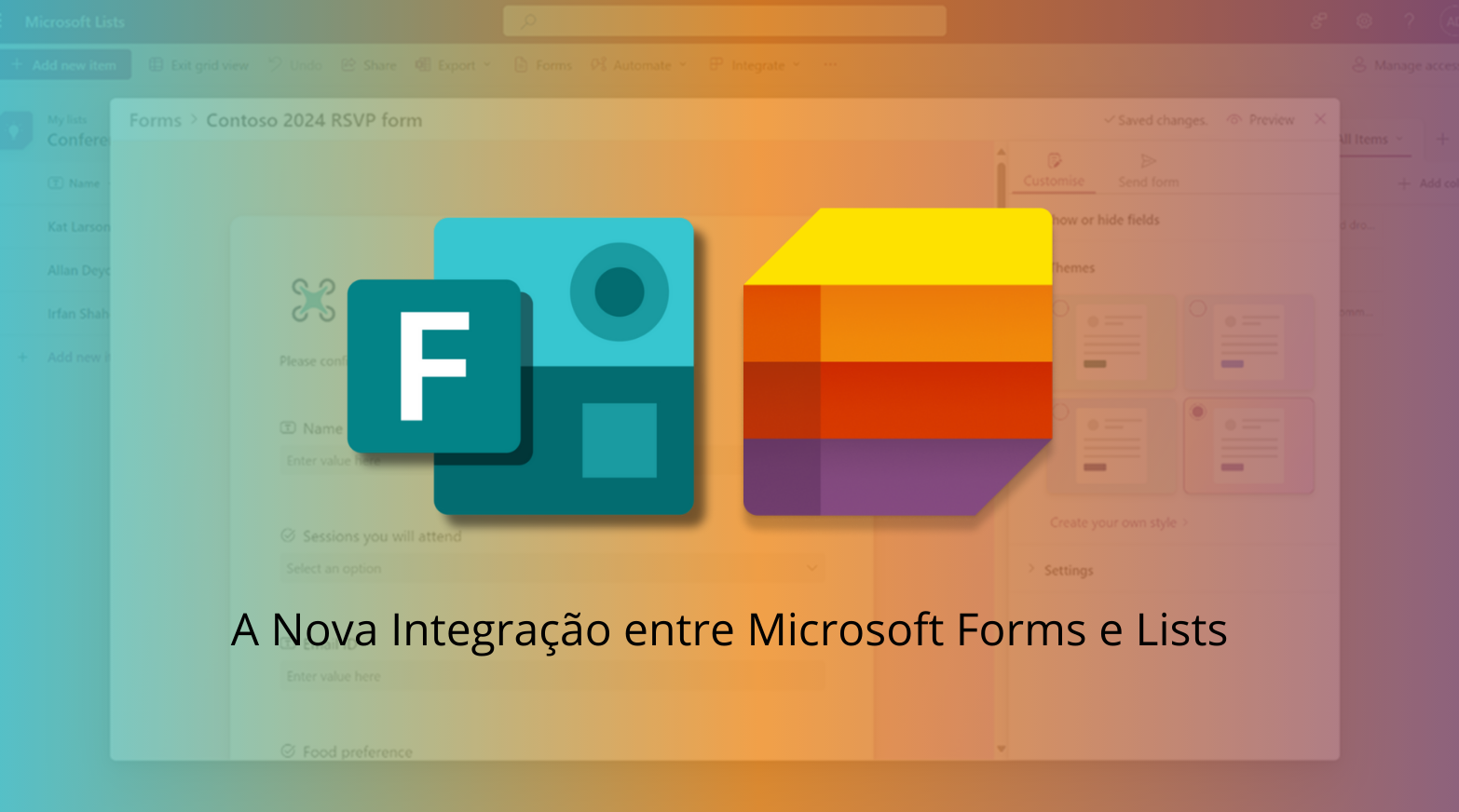 A Nova Integração entre Microsoft Forms e Lists