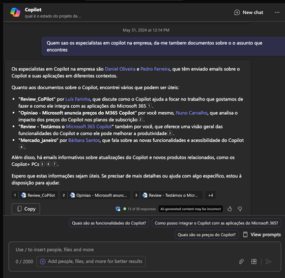 Testámos o Microsoft 365 Copilot: Será que Vale a Pena? - Knowledge Inside
